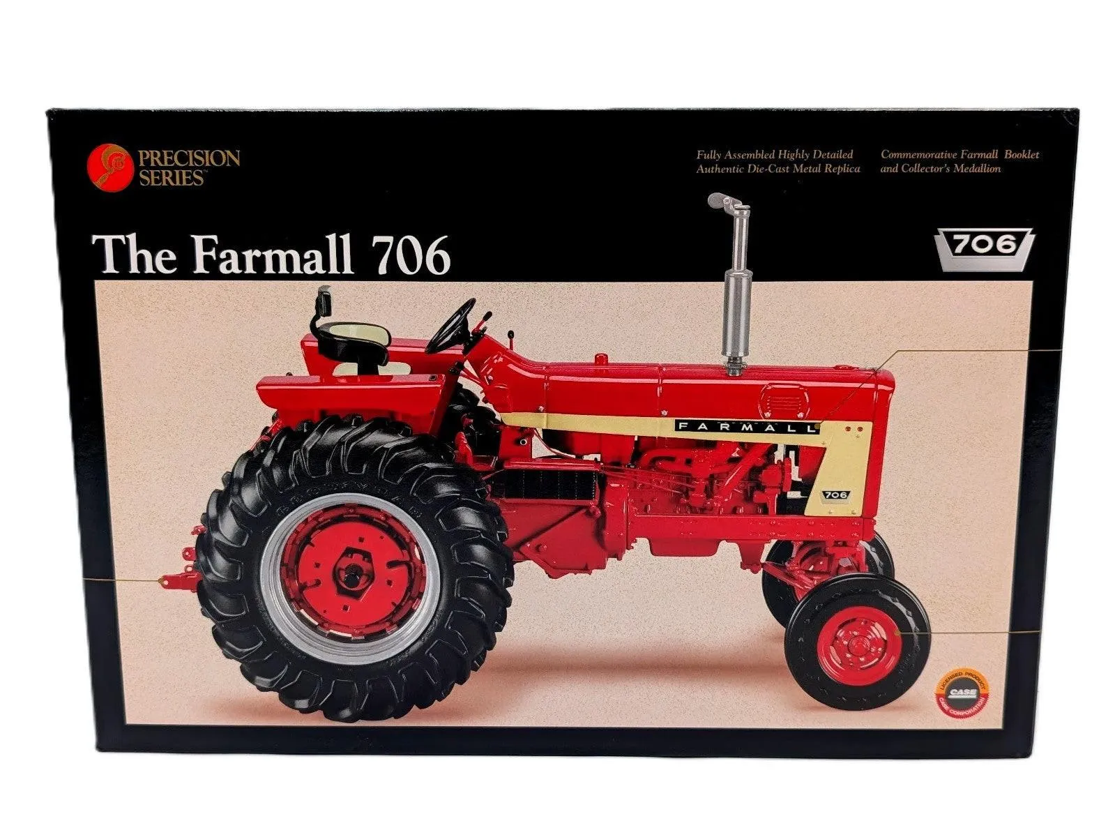 ERTL Case IH Farmall 706 1:16 die-cast replica, Precision Series #16, retail box front
