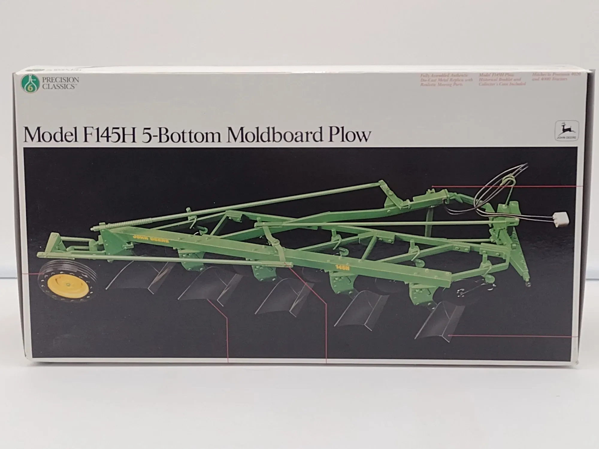 ERTL John Deere F145H 5-Bottom Moldboard Plow 1:16 die-cast replica, Precision Classics #6