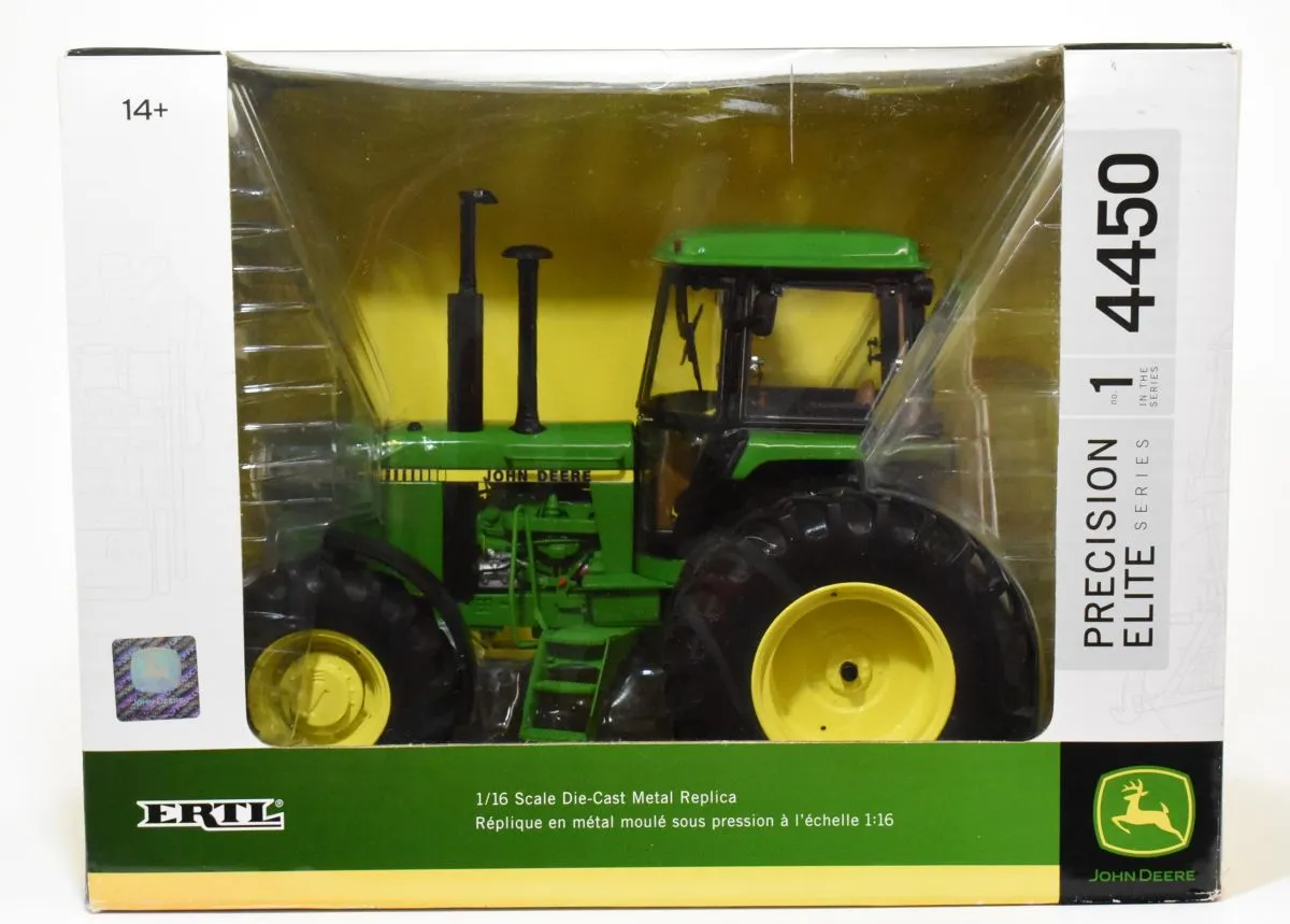 ERTL John Deere Model 4450 MFWD Front Axle Chase Unit with Rear Duals 1:16 die-cast replica, box