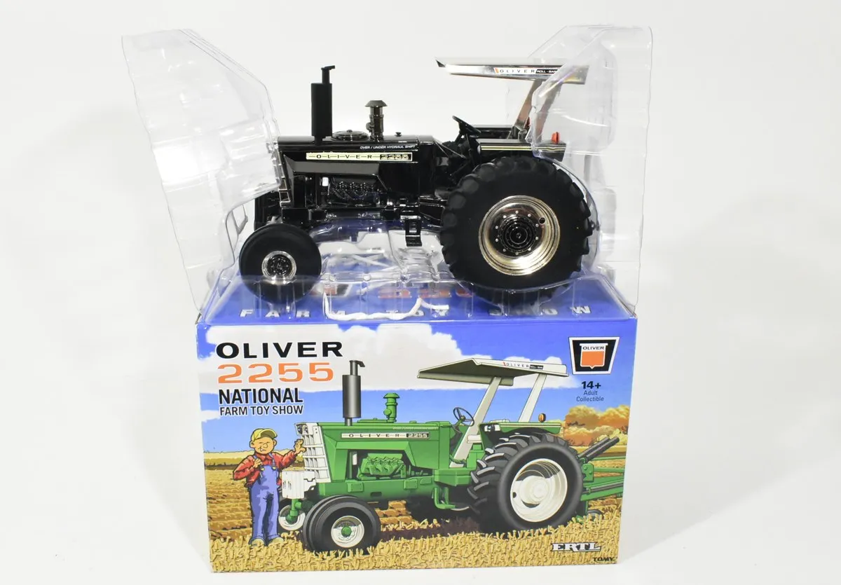 Black Chrome edition Ertl Oliver 2255 1:16 die-cast replica with box, 2019 National Farm Toy Show