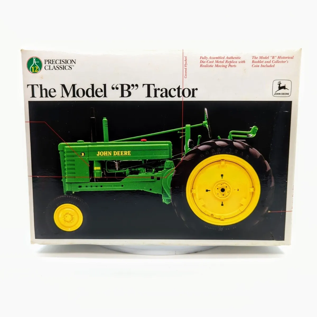 ERTL John Deere Styled Model B Tractor 1:16 die-cast replica, Precision Classics #12, box