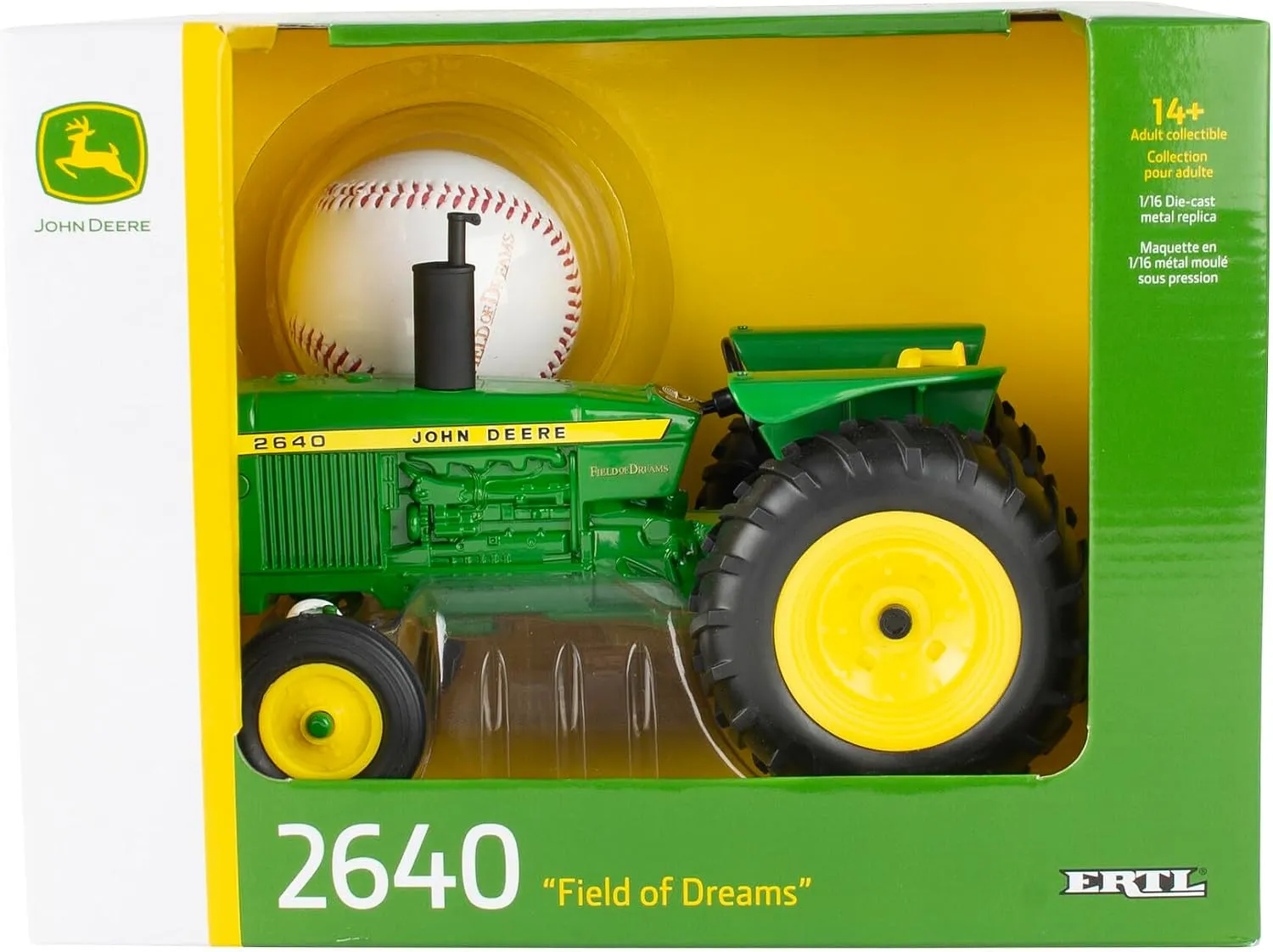 ERTL John Deere 2640 Field of Dreams special edition 1:16 die-cast tractor with baseball, box
