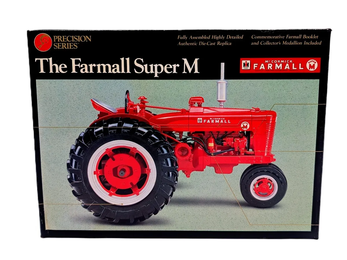ERTL Case IH Farmall Super M 1:16 die-cast replica, Precision Series #8, retail box front