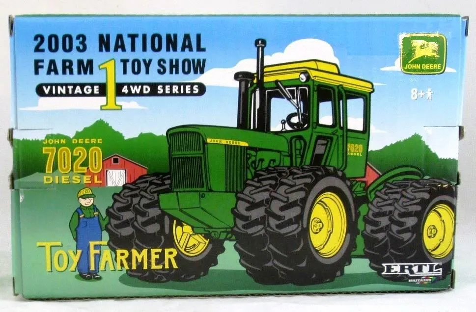 Ertl John Deere 7020 4WD 1:64 die-cast replica, 2003 National Farm Toy Show