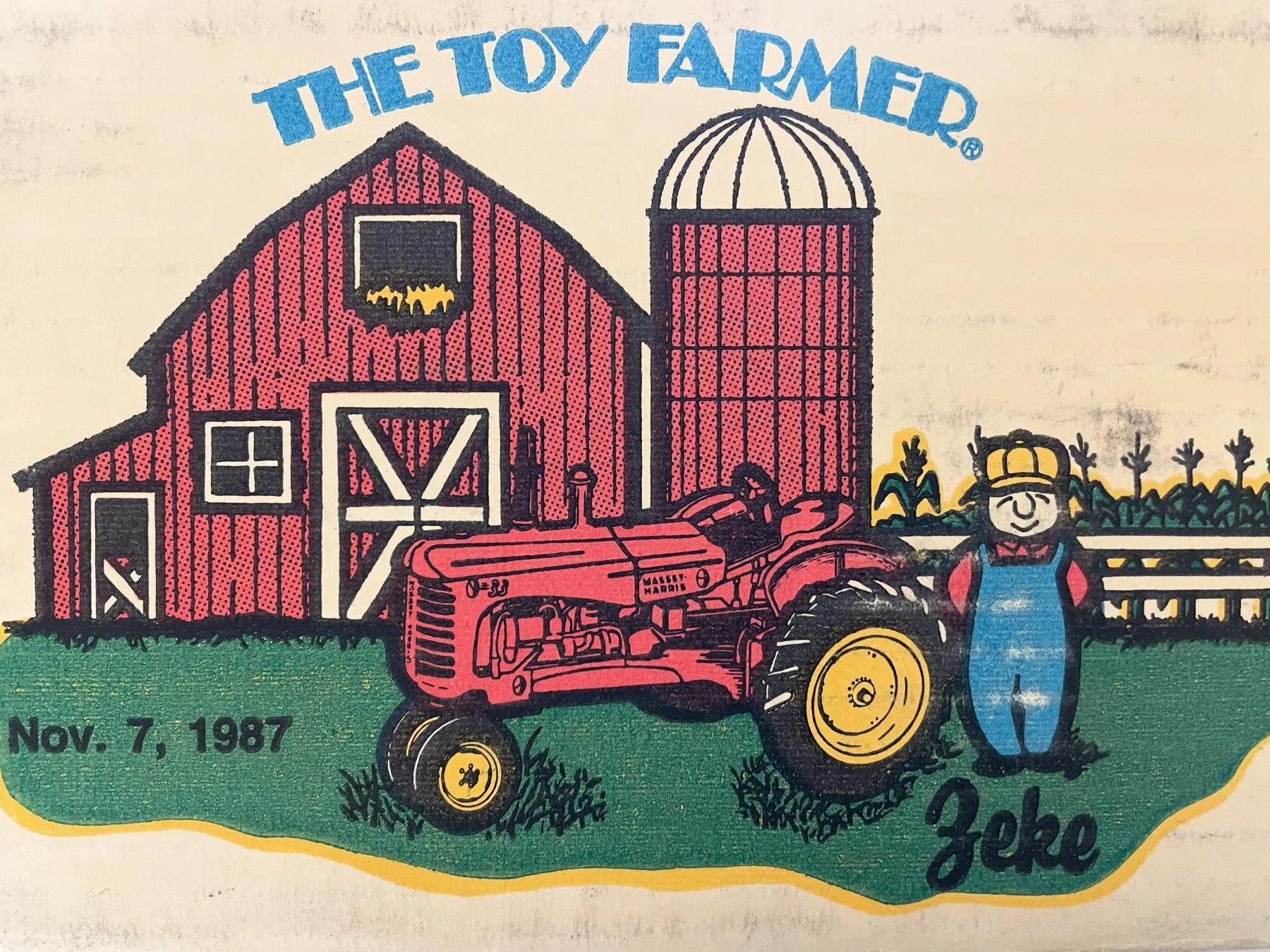 Ertl Massey-Harris 33 1:16 die-cast replica, 1987 National Farm Toy Show