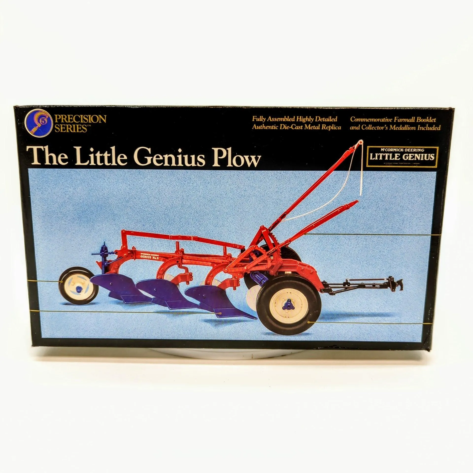 ERTL Case IH Little Genius Plow 3 Row 1:16 die-cast replica, Precision Series #5, retail box front