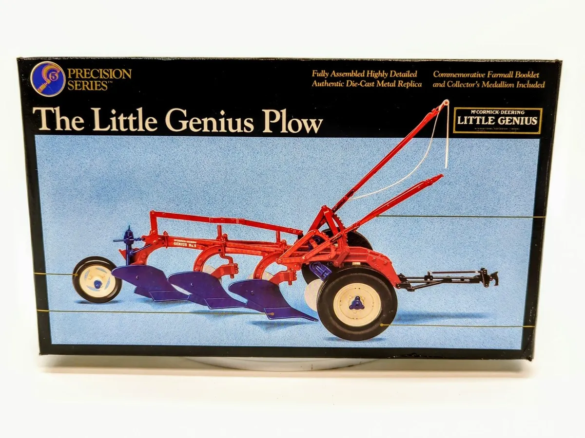 ERTL Case IH Little Genius Plow 3 Row 1:16 die-cast replica, Precision Series #5, retail box front