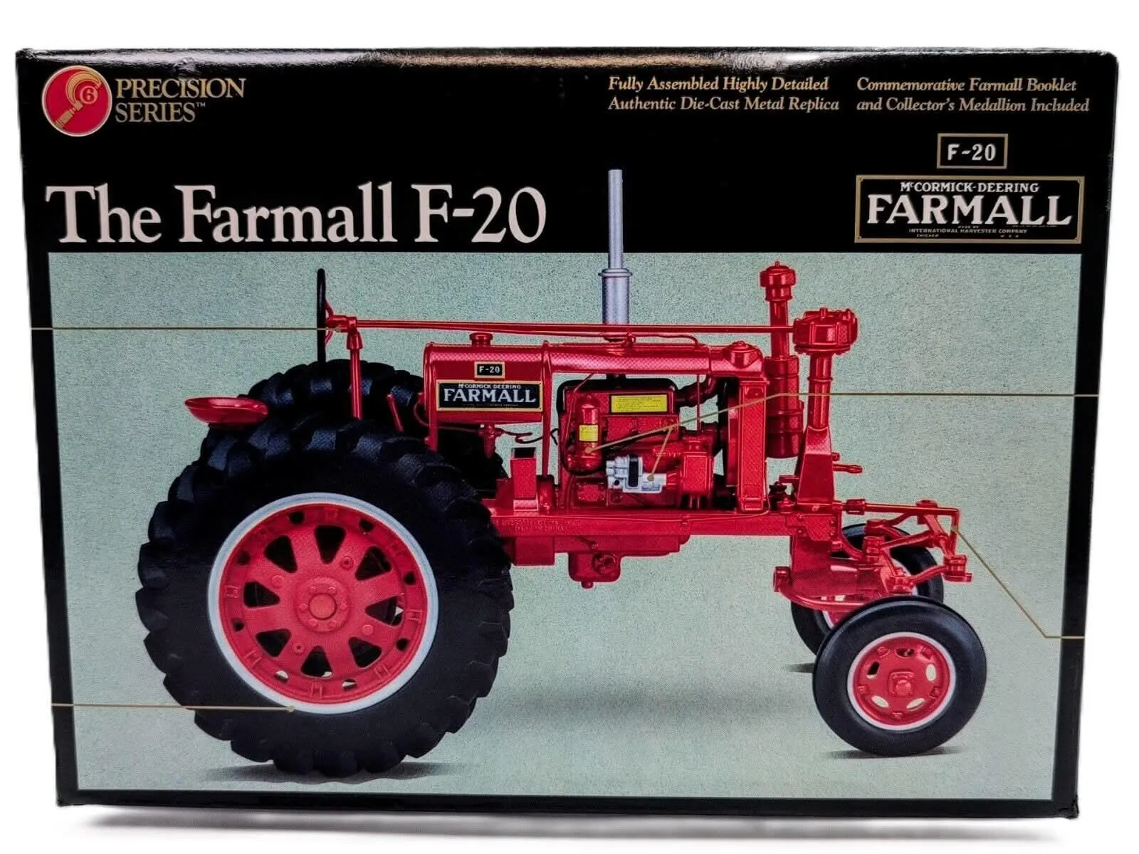 ERTL Case IH Farmall F-20 Wide Front 1:16 die-cast replica, Precision Series #6, box