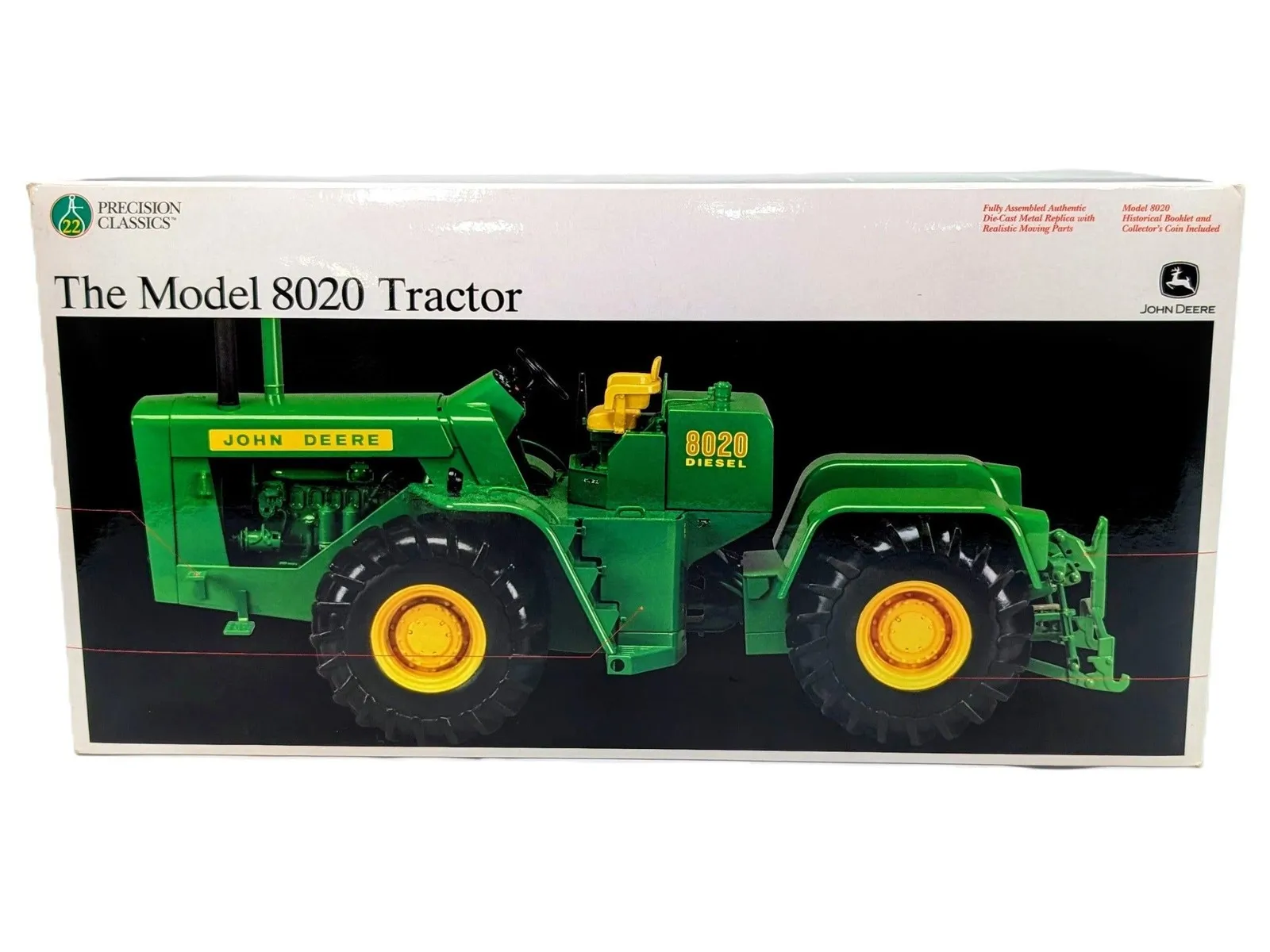 ERTL John Deere Model 8020 Articulated Four-Wheel Drive 1:16 die-cast replica, Precision Classics #22, retail box front