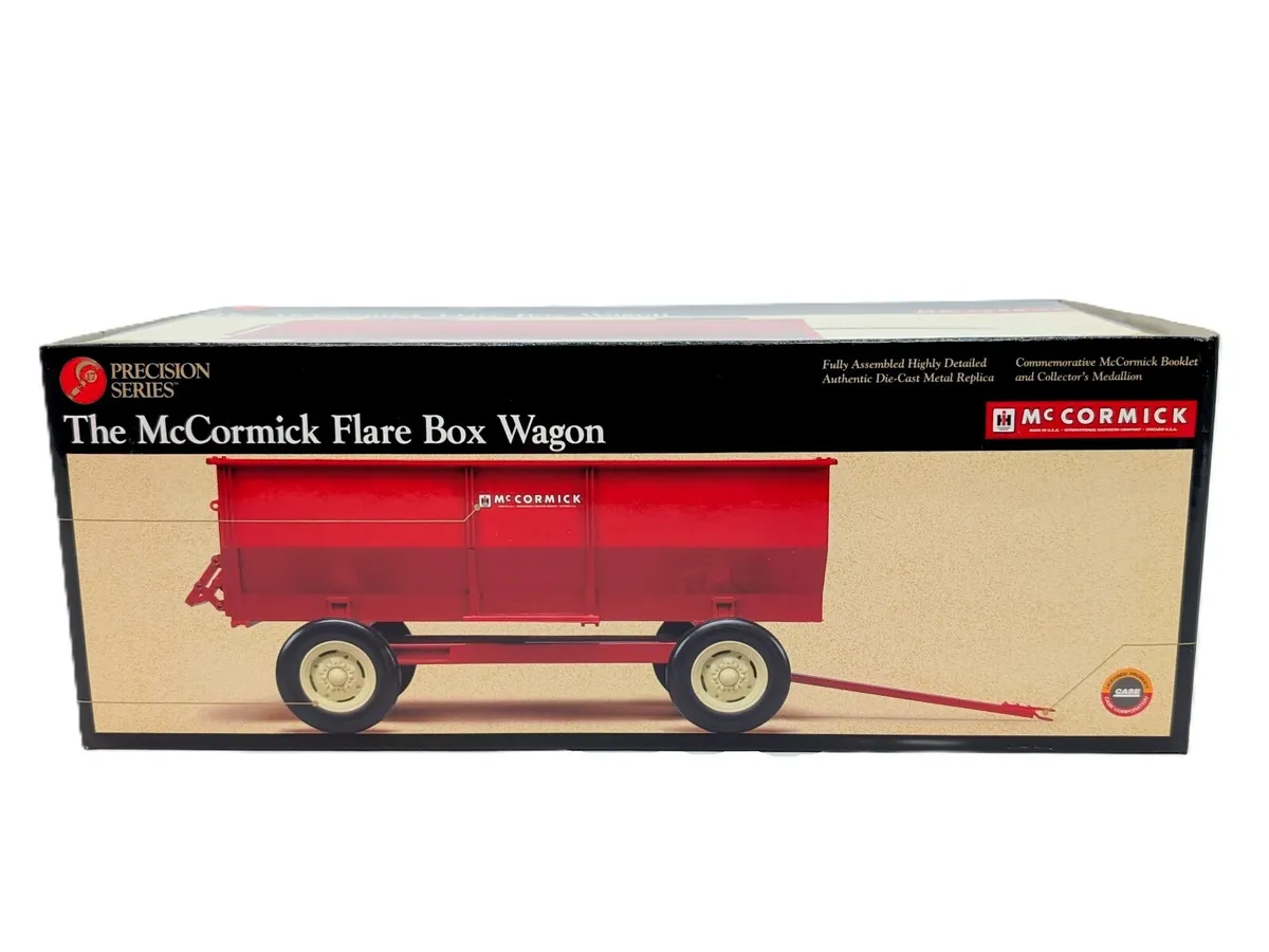 ERTL Case IH McCormick Flare Box Wagon 1:16 die-cast replica, Precision Series #17, retail box front
