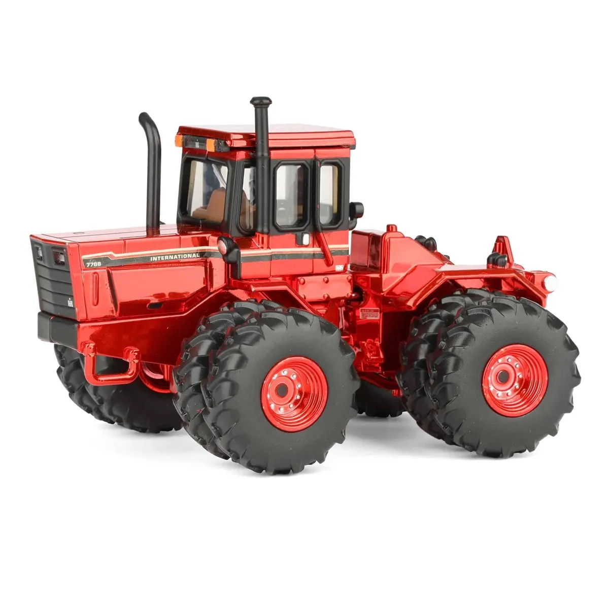 Ertl IH 7788 4WD w/Duals Red Chrome Chase 1:64 die-cast replica, 2025 National Farm Toy Show, left front three-quarter view