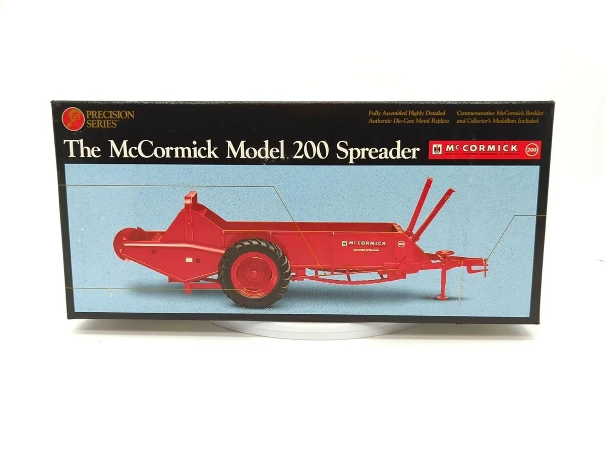 ERTL Case IH McCormick Model 200 Spreader 1:16 die-cast replica, Precision Series #9, retail box front